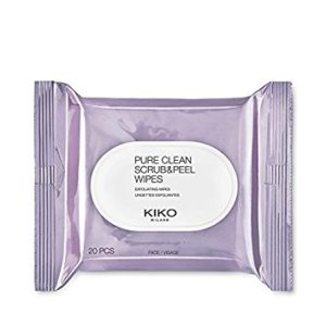 Kiko Milani Pure Clean Scrub & Peel makeup removing facial wipes. Swatches, review, demo. Organic, clean, green, non-toxic. | Ethical Bunny's guide to cruelty free and vegan skincare, makeup, haircare, bodycare, personal care, fragrance, beauty and household. Ulta, Amazon, drugstore & Sephora ultimate shopping guide, best of beauty award winners, sales and discounts.