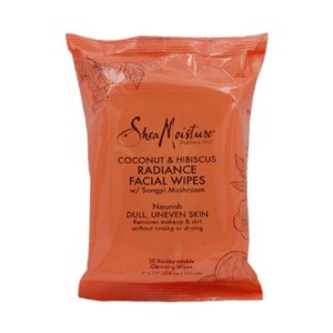 Shea Moisture coconut hibiscus makeup removing facial wipes. Swatches, review, demo. Organic, clean, green, non-toxic. | Ethical Bunny's guide to cruelty free and vegan skincare, makeup, haircare, bodycare, personal care, fragrance, beauty and household. Ulta, Amazon, drugstore & Sephora ultimate shopping guide, best of beauty award winners, sales and discounts.