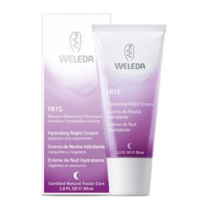Weleda soothing Iris night cream. Suitable for sensitive, combination, oily, dry or acne prone skin. Organic, clean, green, non-toxic. | Ethical Bunny's guide to cruelty free and vegan skincare, makeup, haircare, bodycare, personal care, fragrance, beauty and household.