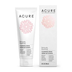 Acure seriously soothing cleansing cream. | Ethical Bunny's guide to cruelty free and vegan skincare, makeup, haircare, bodycare, personal care, fragrance and other beauty. Complete database list of natural, clean, green, non-toxic, organic options. Drugstore, luxury, high end, indie.