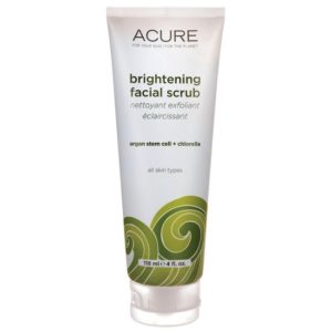 Acure brightening scrub. | Ethical Bunny's guide to cruelty free and vegan skincare, makeup, haircare, bodycare, personal care, fragrance and other beauty. Complete database list of natural, clean, green, non-toxic, organic options. Drugstore, luxury, high end, indie.