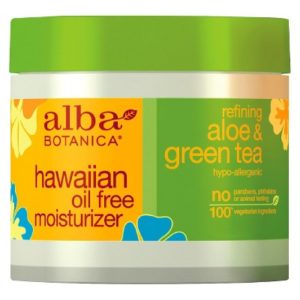 Alba Botanica aloe and green tea moisturizer. | Ethical Bunny's guide to cruelty free and vegan skincare, makeup, haircare, bodycare, personal care, fragrance and other beauty. Complete database list of natural, clean, green, non-toxic, organic options. Drugstore, luxury, high end, indie.