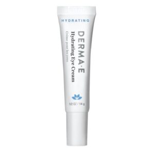 Derma E hydrating eye treatment cream. Suitable for sensitive, combination, oily, dry or acne prone skin. Organic, clean, green, non-toxic. | Ethical Bunny's guide to cruelty free and vegan skincare, makeup, haircare, bodycare, personal care, fragrance, beauty and household. Ulta, Amazon, drugstore & Sephora ultimate shopping guide, best of beauty award winners, sales and discounts.