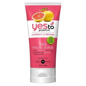Yes to Grapefruit scrub. | Ethical Bunny's guide to cruelty free and vegan skincare, makeup, haircare, bodycare, personal care, fragrance and other beauty. Complete database list of natural, clean, green, non-toxic, organic options. Drugstore, luxury, high end, indie.