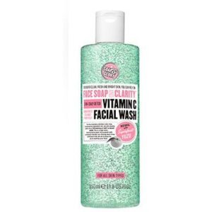 Soap & Glory Vitamin C facial wash. | Ethical Bunny's guide to cruelty free and vegan skincare, makeup, haircare, bodycare, personal care, fragrance and other beauty. Complete database list of natural, clean, green, non-toxic, organic options. Drugstore, luxury, high end, indie.