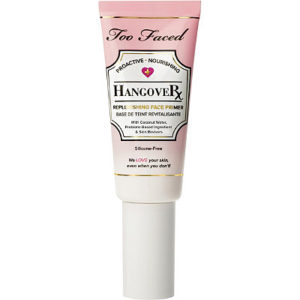 Too Faced Hangover Primer. | Ethical Bunny's guide to cruelty free and vegan skincare, makeup, haircare, bodycare, personal care, fragrance, beauty and household. Complete database list of natural, clean, green, non-toxic, organic options. Drugstore, luxury, high end, indie.