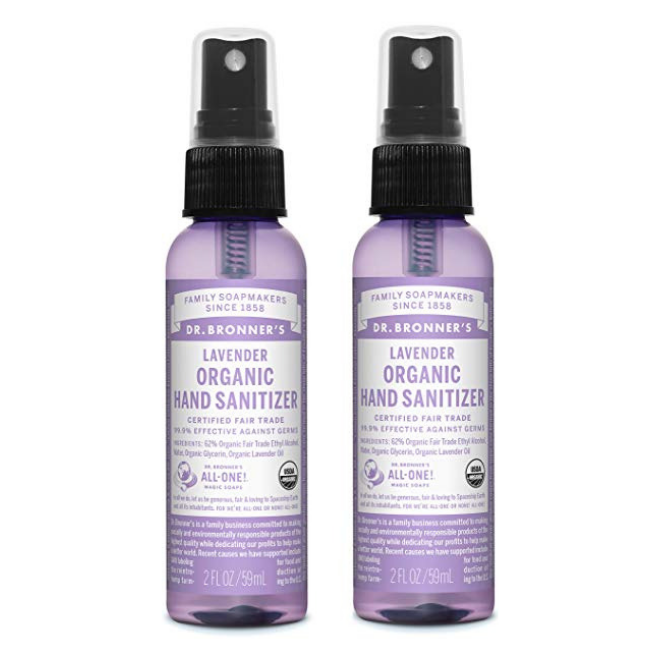 dr bronners lavender sanitizer winter christmas holiday shopping gift ideas | Ethical Bunny's cruelty free and vegan brand list with skincare, makeup, haircare, hygiene, bath and body guides.