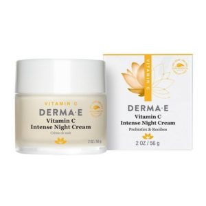 Derma E intense vitamin c night cream ulta guide | Ethical Bunny's cruelty free and vegan brand list with skincare, makeup, haircare, hygiene, bath and body guides. Featuring indie, clean, green, sustainable, non toxic, organic, botanical and natural products.