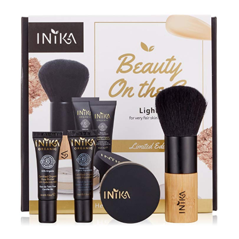 inika beauty on the go winter christmas holiday shopping gift ideas | Ethical Bunny's cruelty free and vegan brand list with skincare, makeup, haircare, hygiene, bath and body guides. Featuring indie, clean, green, sustainable, non toxic, organic, botanical and natural products.